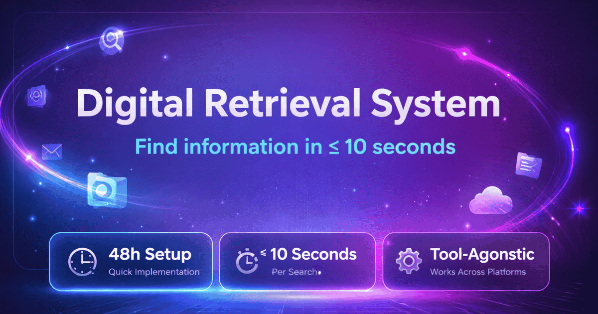 Digital Retrieval System – find information in 10 seconds